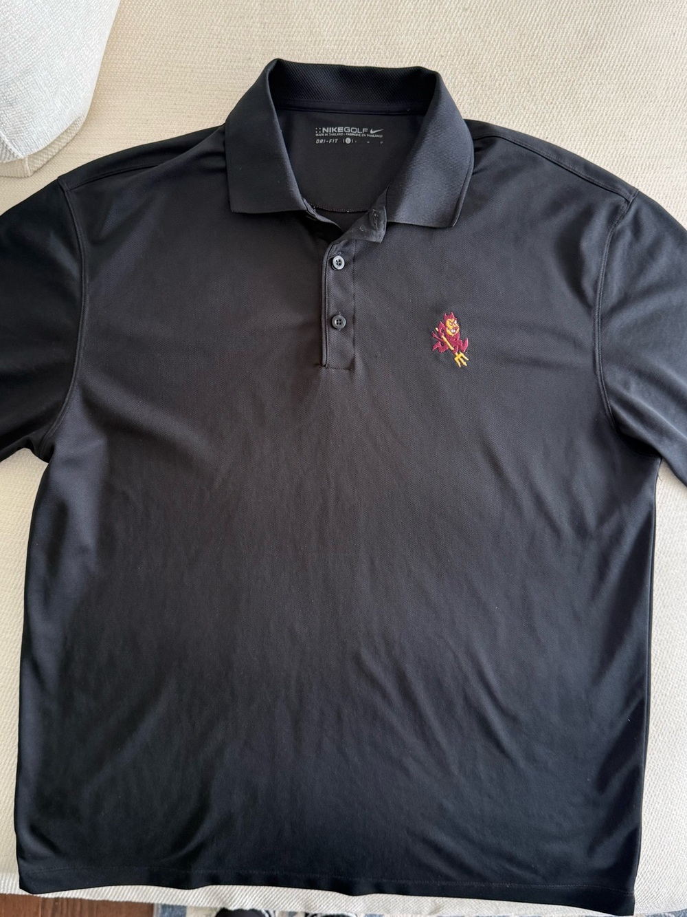 NIKE Golf Black Arizona State University Polo